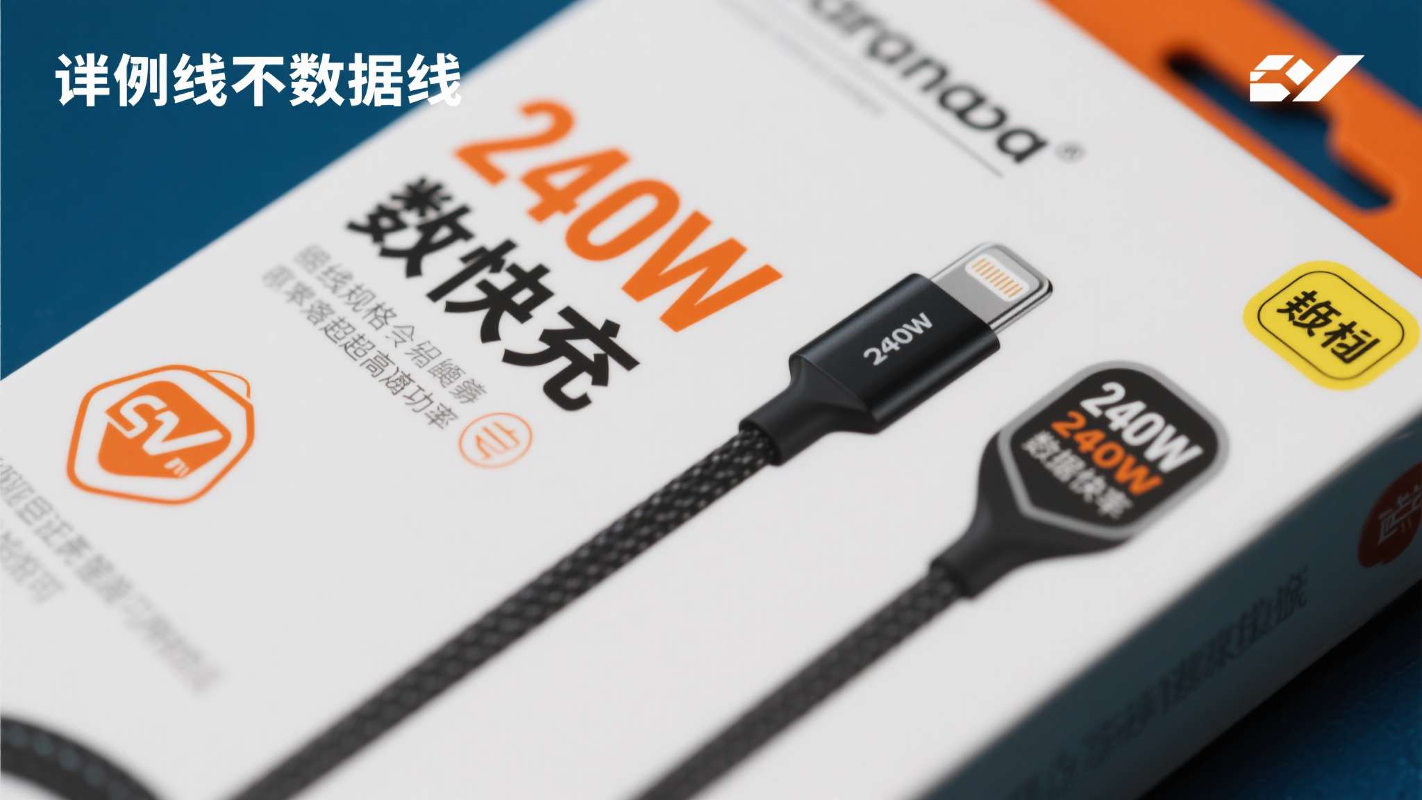 被商家玩明白了!罗永浩吐槽\"120w是充电器商标\"!是真的吗 案例二:某数据线宣称支持"240W快充",但实际上该数据线线材规格根本无法承载如